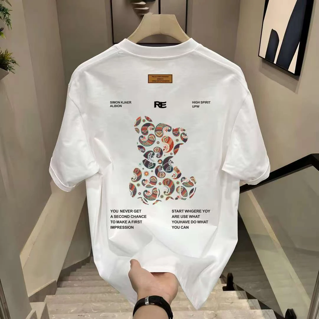 啄木鸟（TUCANO）短袖T恤男士休闲百搭圆领打底宽松舒适纯棉上衣