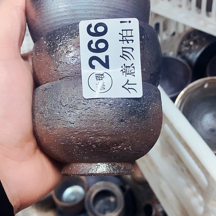 紫砂茶杯柴烧纯手工266