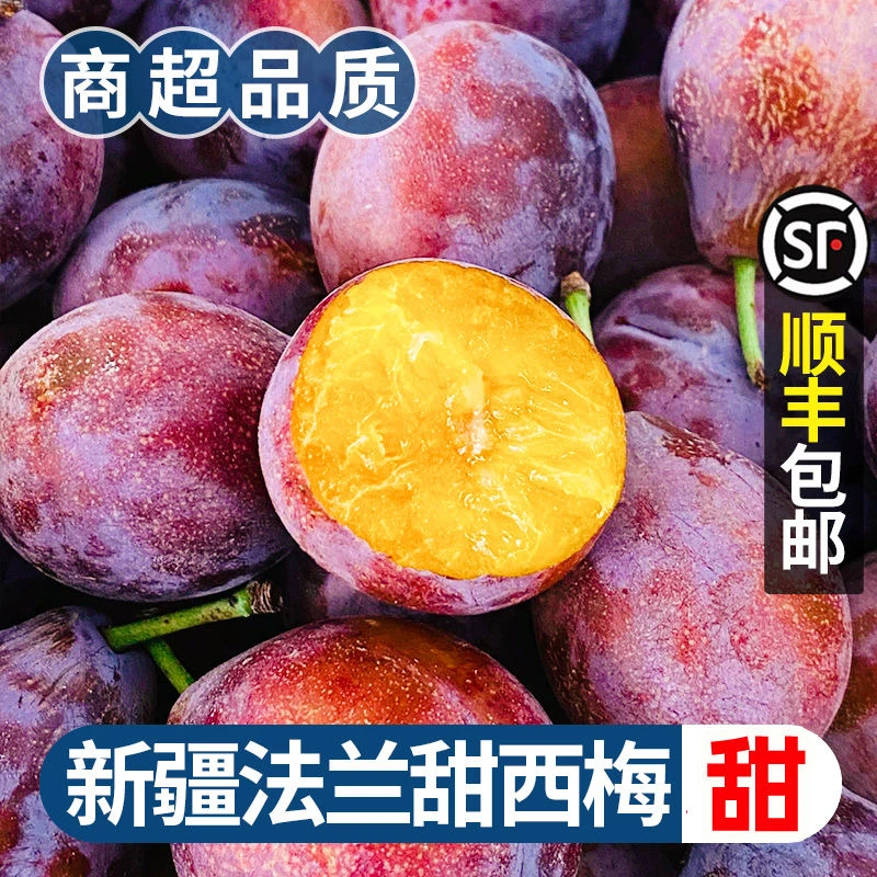 XD【顺丰次日达】新鲜法兰西西梅放软后吃香甜多汁当季水果产地直采新疆维吾尔自治区