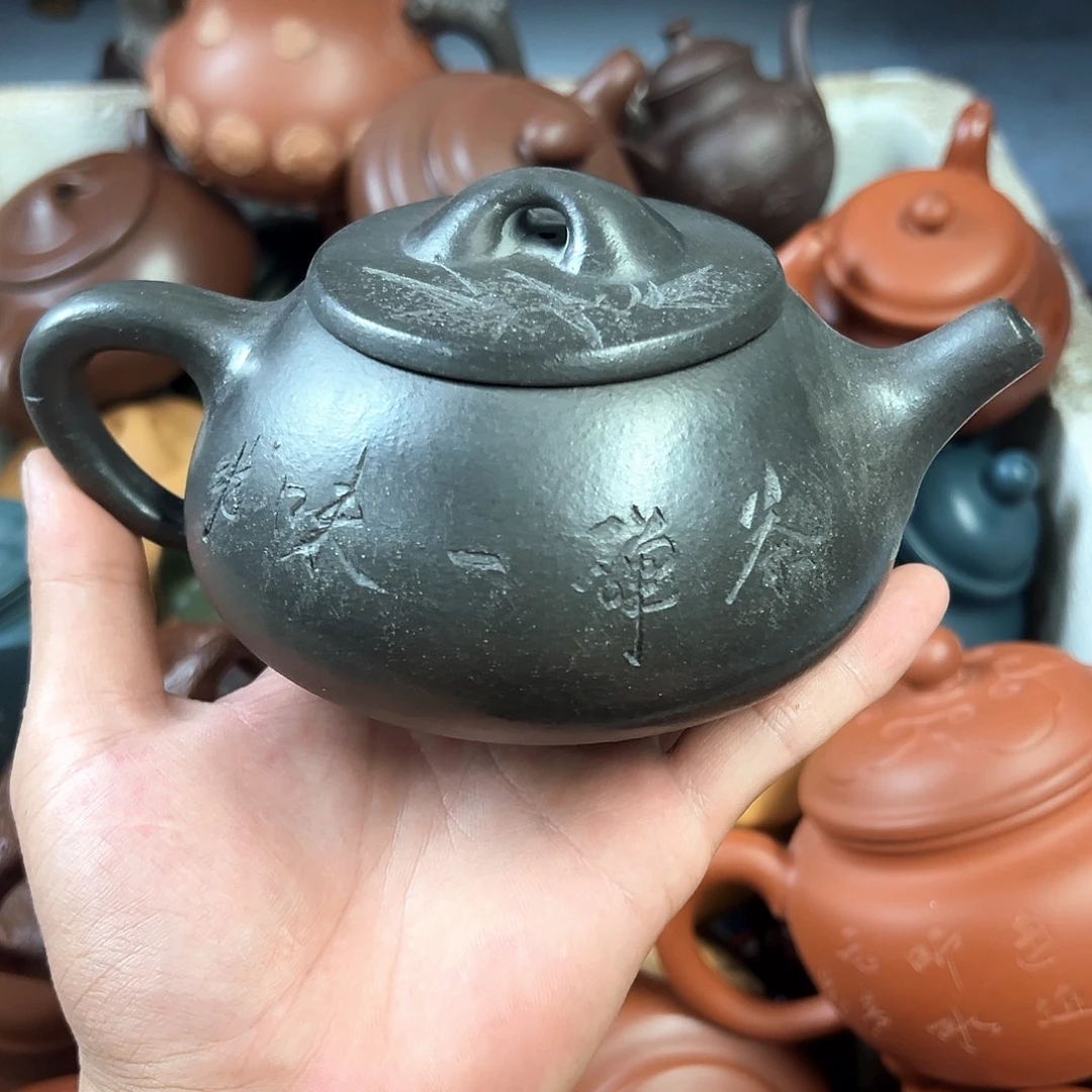 茶壶紫砂宜兴原矿紫砂壶450毫升容量