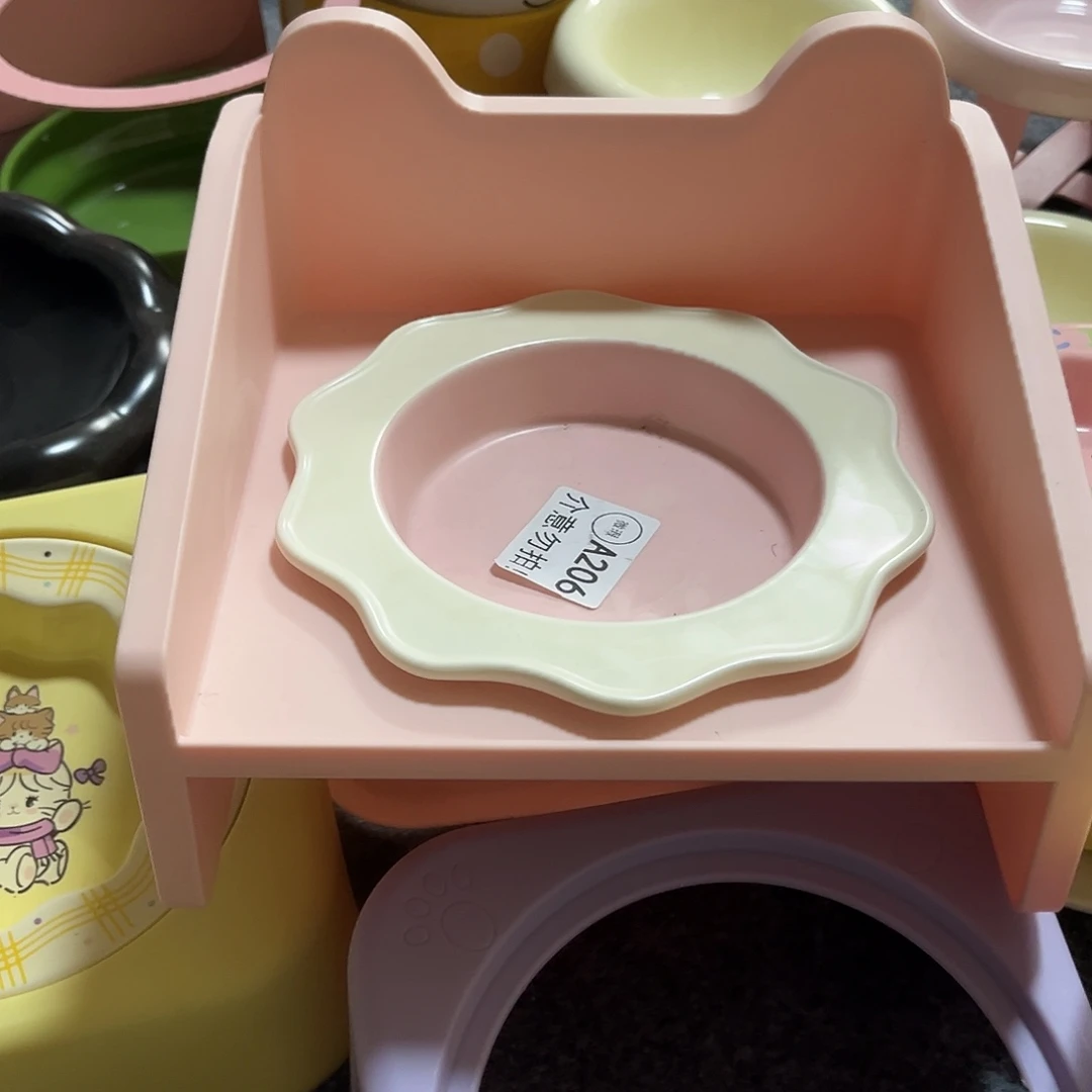 陶瓷碗粉色罐头一套