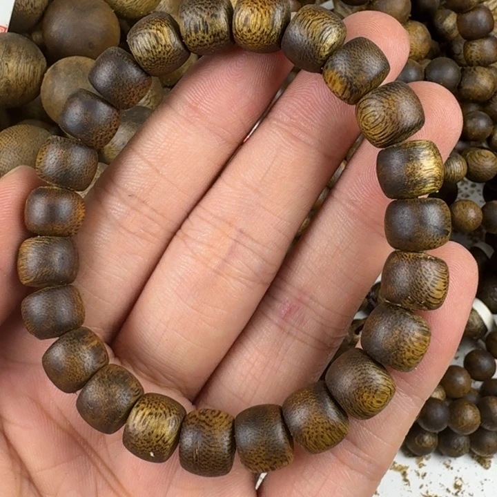 沉香碎屑沉香沉香碎屑沉香10mm单圈老型珠多样性发一条