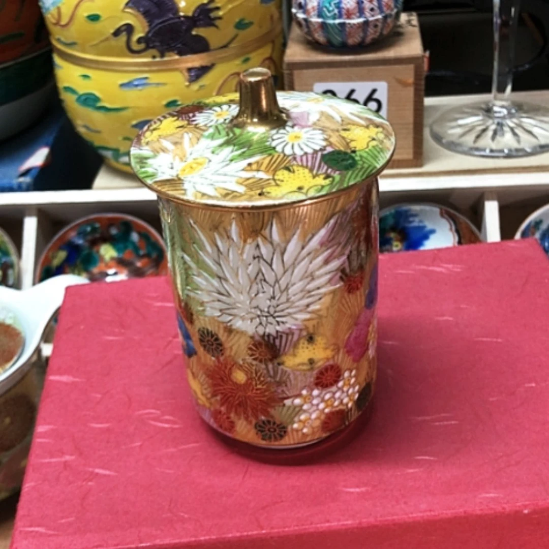 【闪购商品】碗百花杯全新有轻微氧化