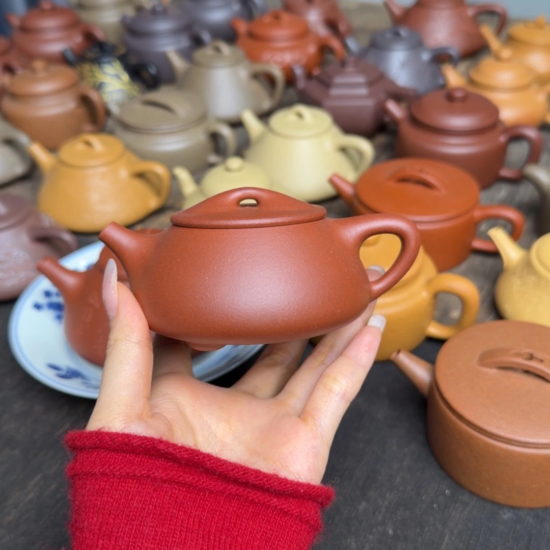 瓜***兮紫砂茶壶红皮龙满瓢