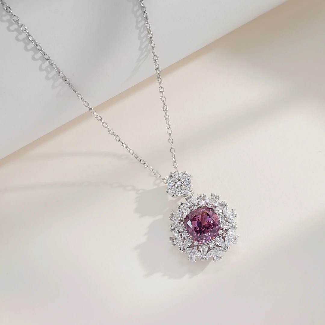 铜合金项链 WGTL-002943【薄雾玫瑰】项链百搭小众时尚轻奢气质