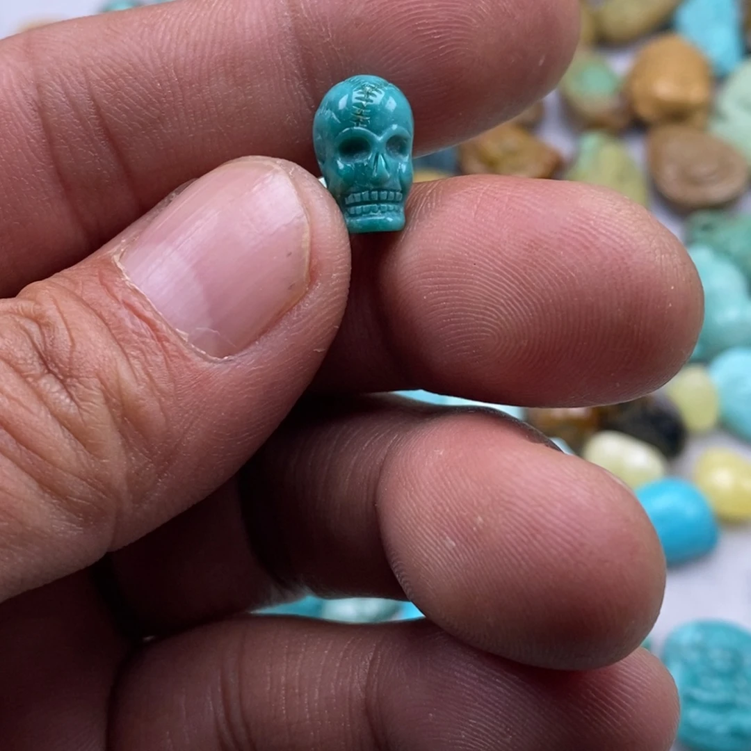 绿松石未镶嵌珠宝半成品