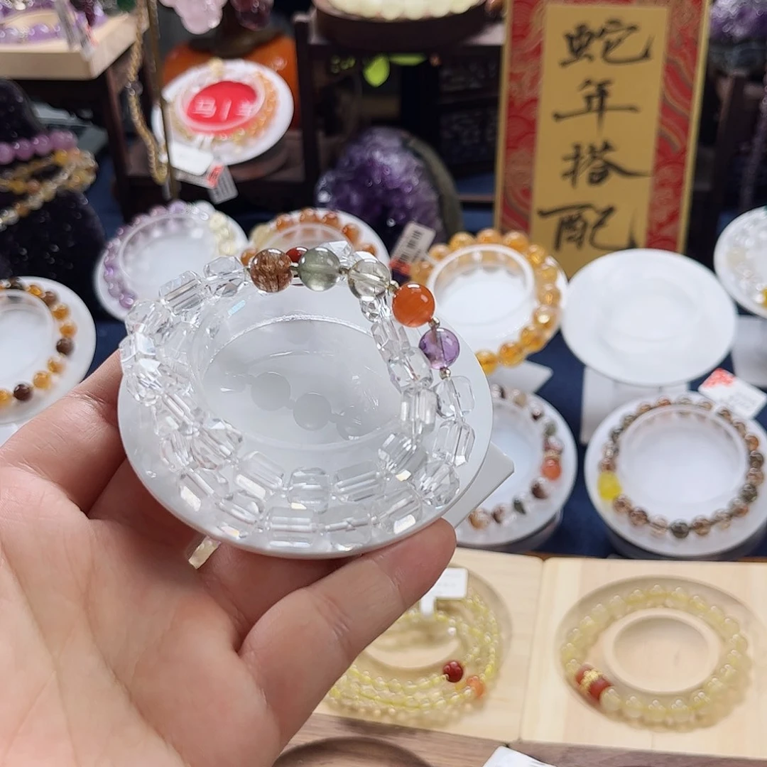 水晶手链未镶嵌费*罗