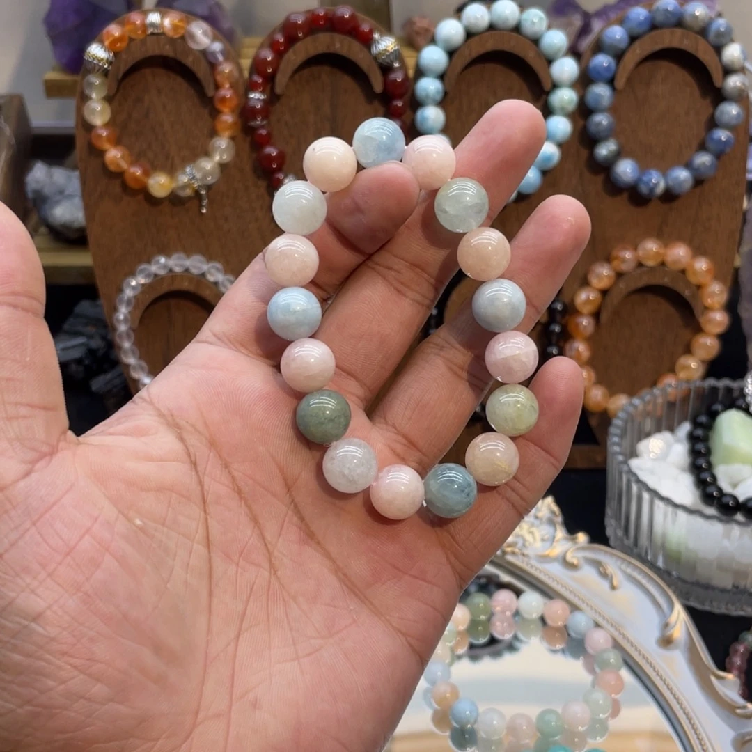 手链水晶未镶嵌纯天然摩根石