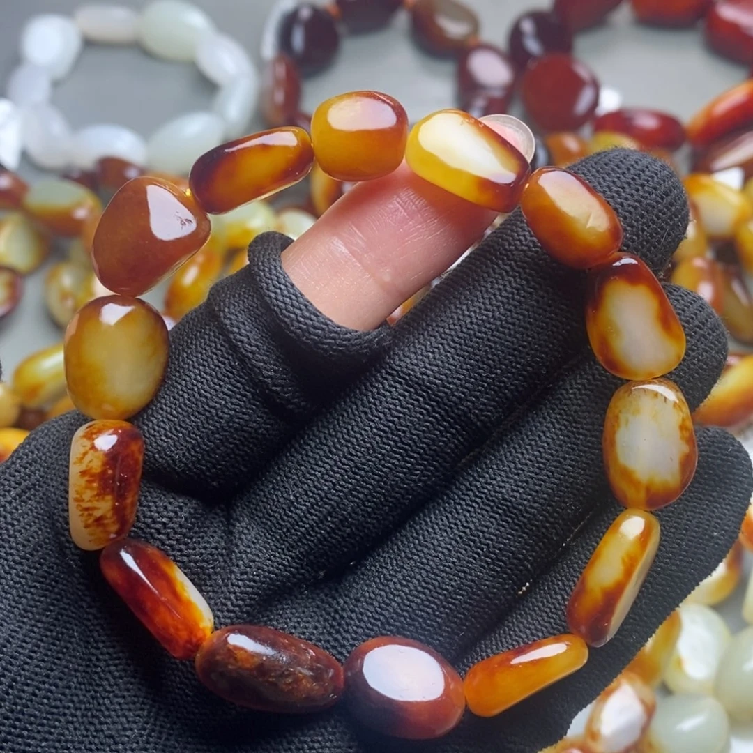 和田玉未镶嵌手链