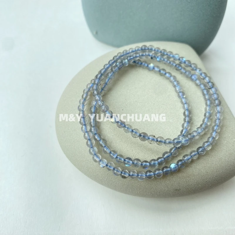 海底隧道 拉长石素圈手串极简百搭简约