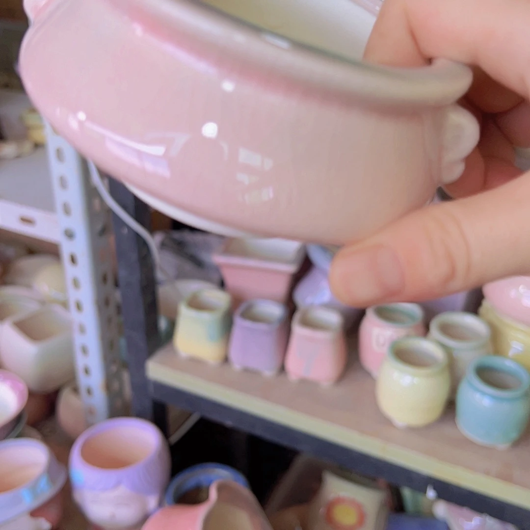 陶瓷花盆当场满12包邮