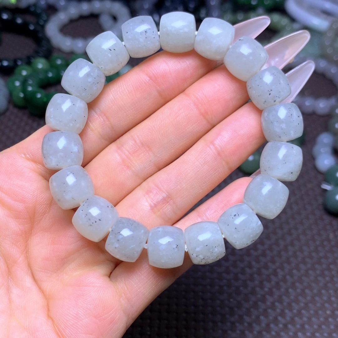 和田玉未镶嵌手串卡12