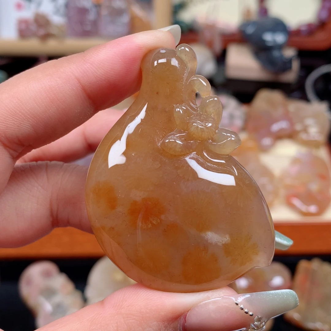 硅化玉未镶嵌颈饰