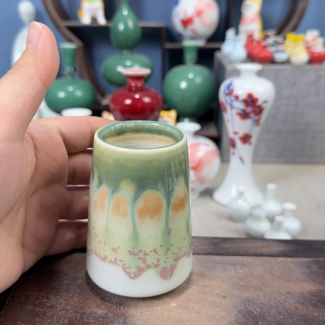 陶瓷手工小花器摆件