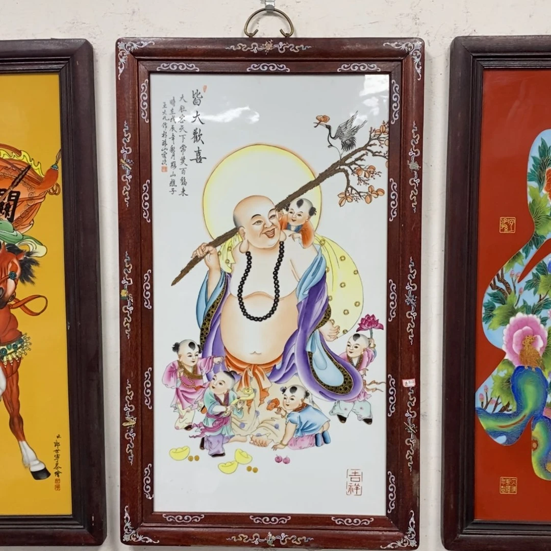 瓷90*52 景德镇瓷板画柴窑烧制