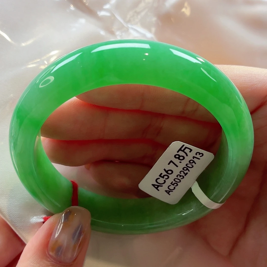 翡翠未镶嵌手镯22（19号）