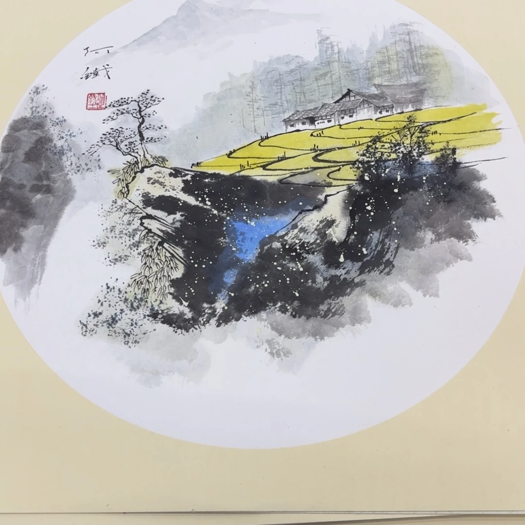 国画赵铁卡纸作品艺