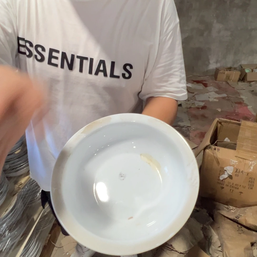 瓷片景德镇高温陶瓷9寸大汤盆1只