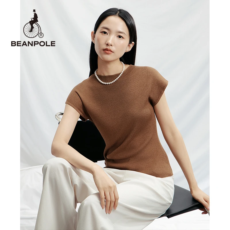 【新品】含绵羊毛  滨波  2025早春女士圆领短袖打底衫BF5151Z21