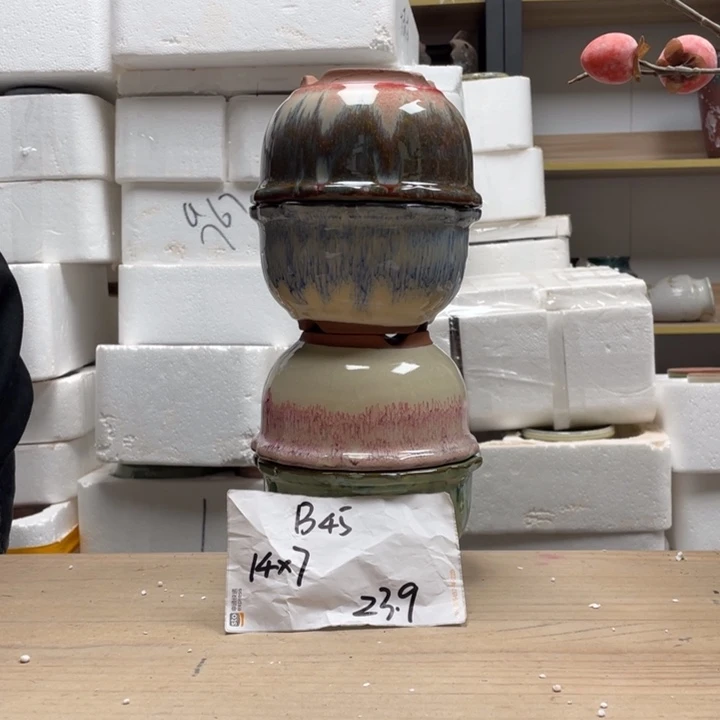 粗陶多肉花盆微瑕45