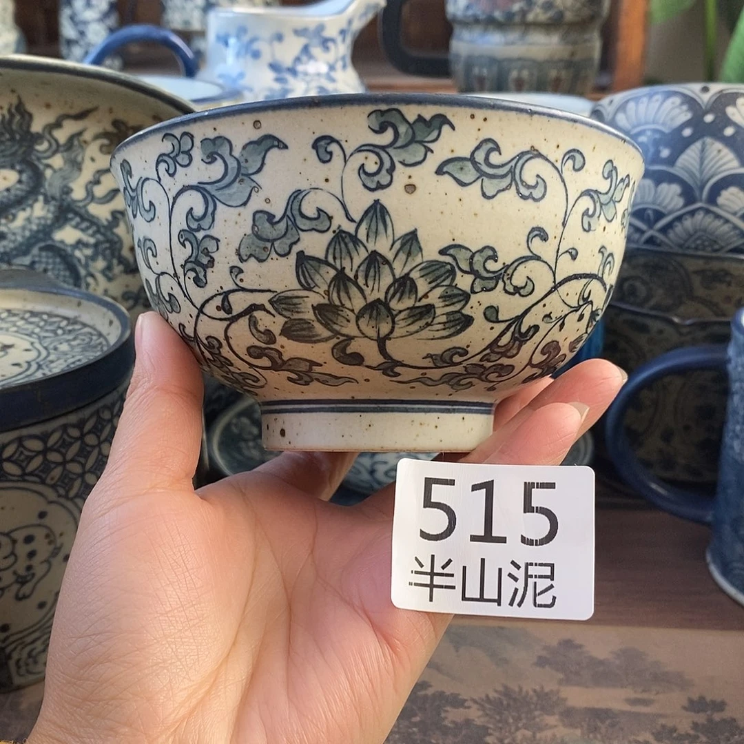 陶手工手绘青花高温陶瓷