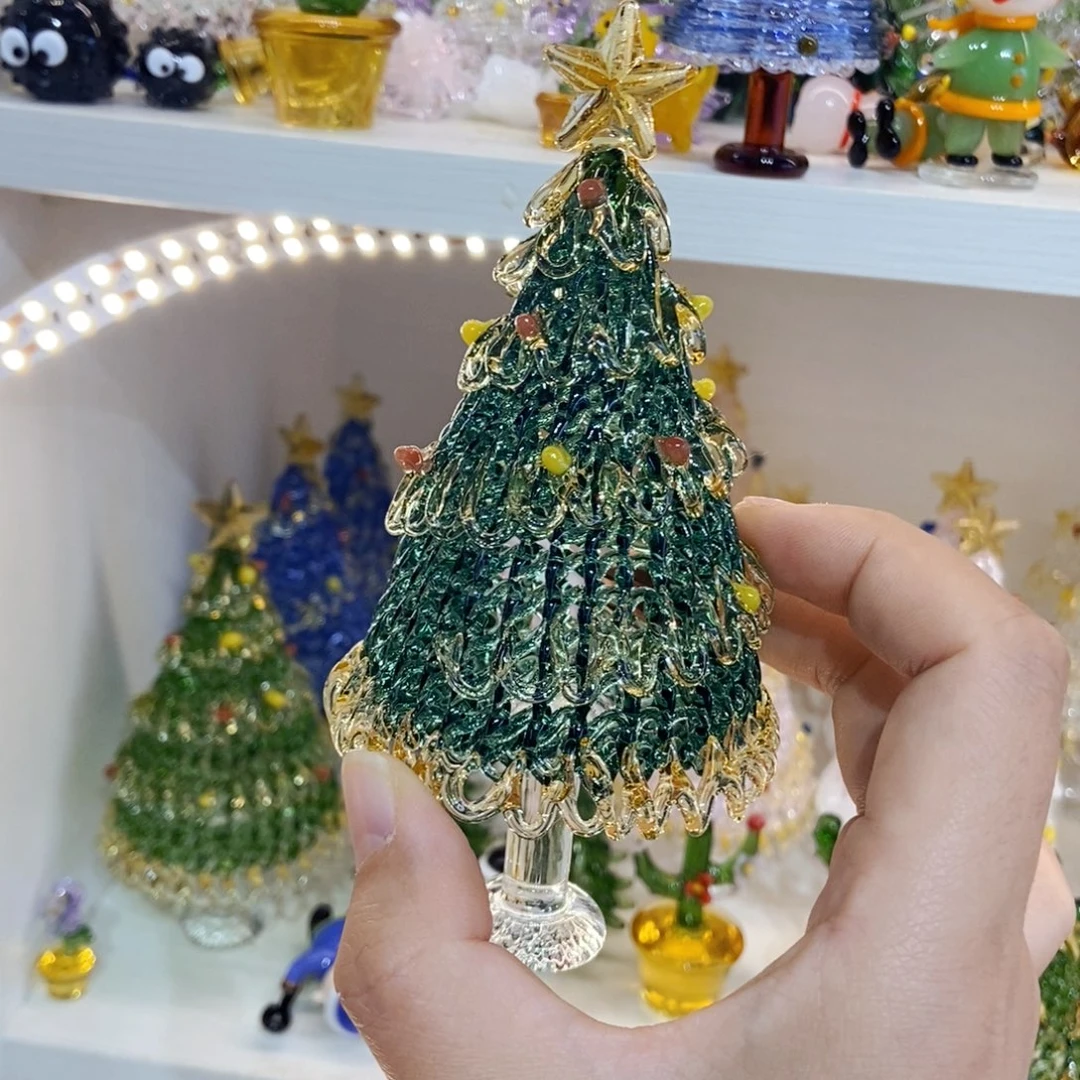 琉璃手工艺品湖绿金