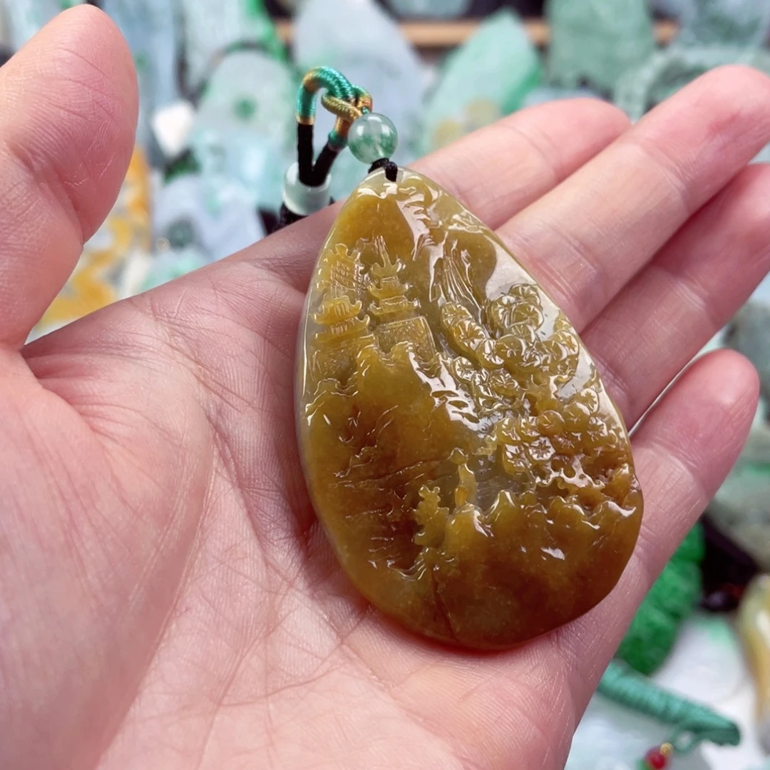 翡翠未镶嵌吊坠(不含链)