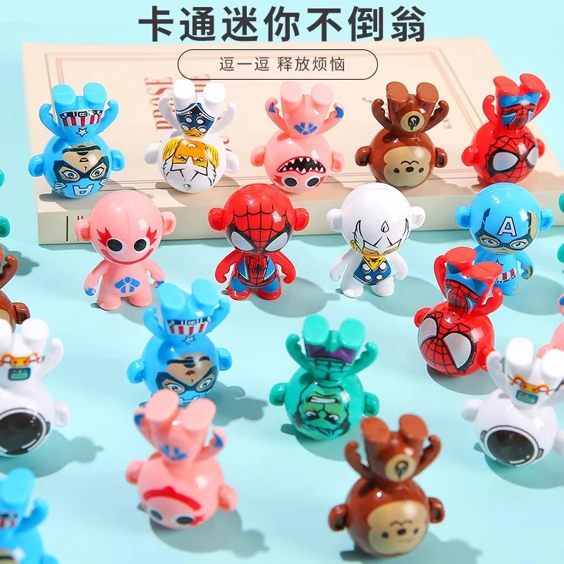 【5个装】卡通仿真小猴子不倒翁创意玩具可爱卡通创意解压摇晃玩具