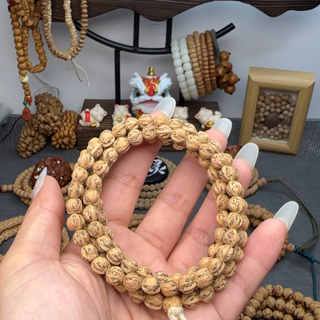 柏木手串/手链微磨莲花