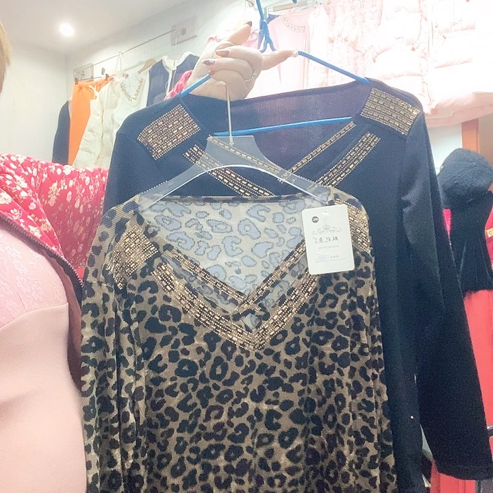 豹纹打底衫6黑色3一共两个