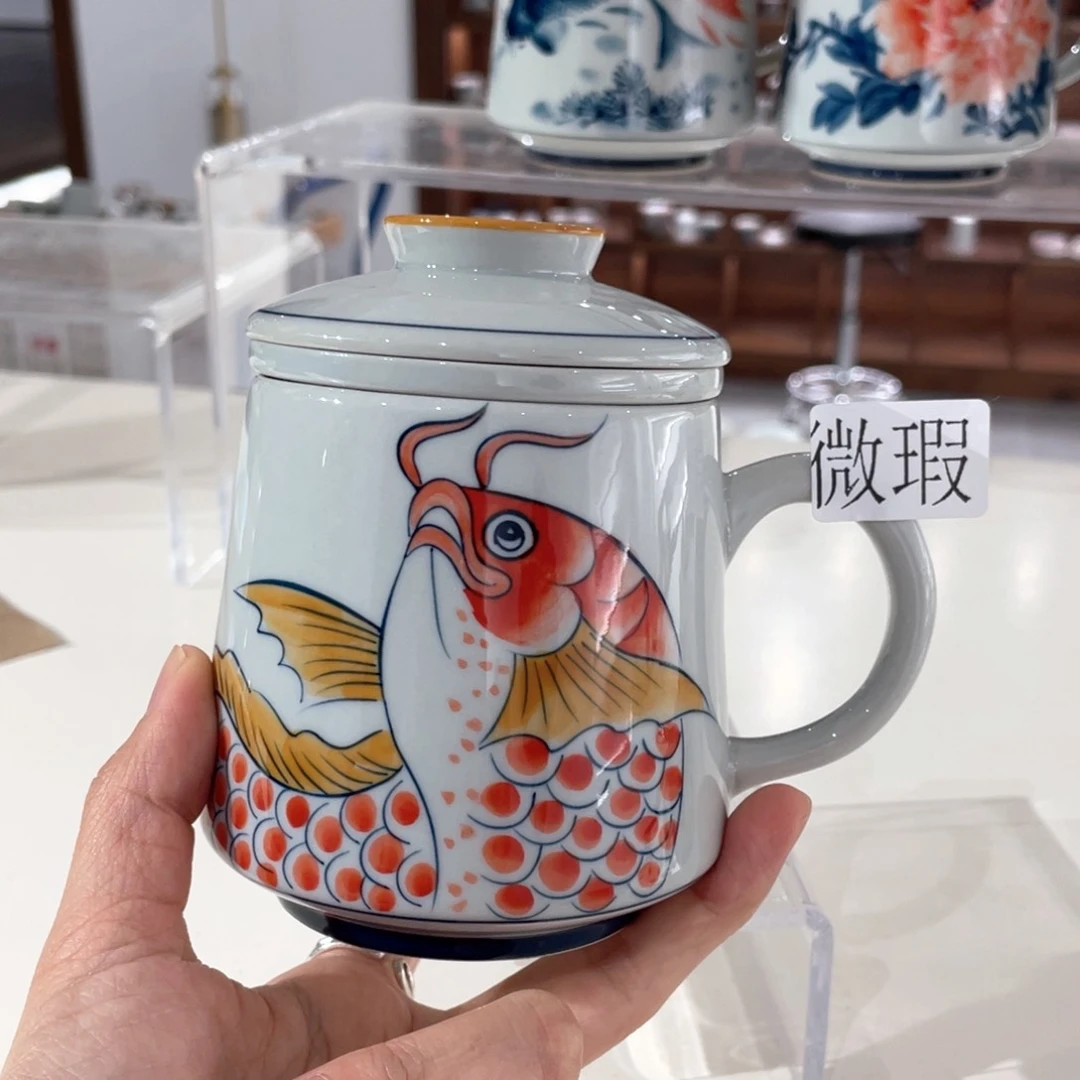微瑕釉下彩纯手绘