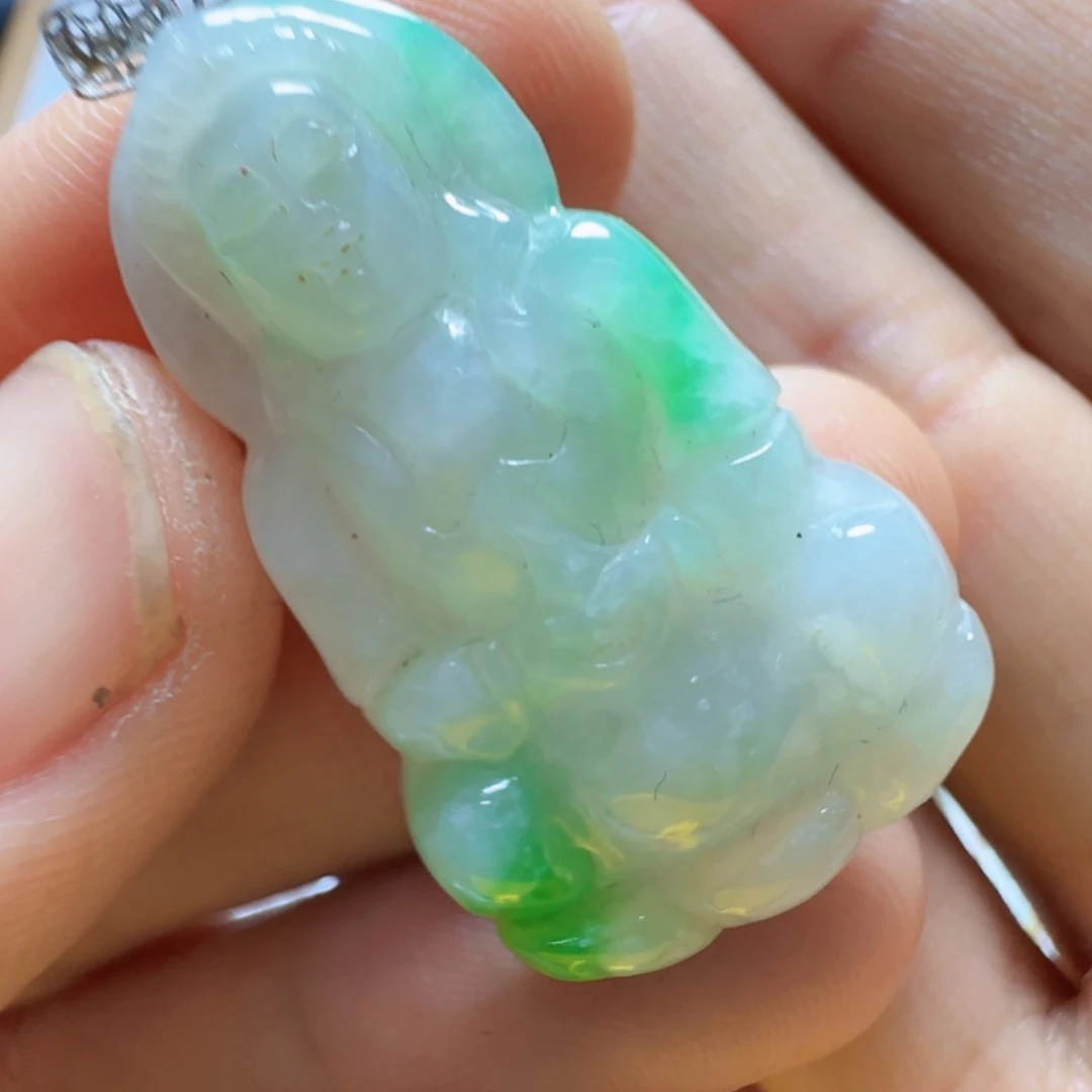 翡翠18K金镶嵌手镯翡翠240