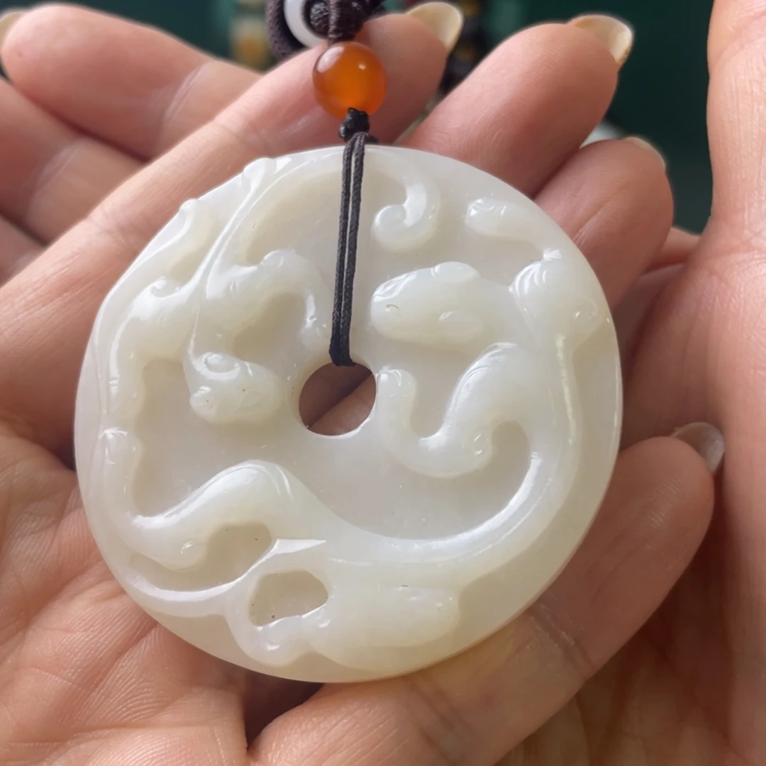 和田玉未镶嵌挂件潇**生
