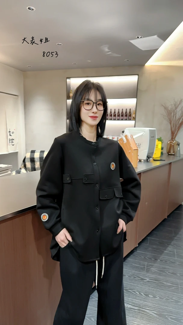 8053春秋季新款女装时尚宽松外套高级感漂亮穿搭上衣