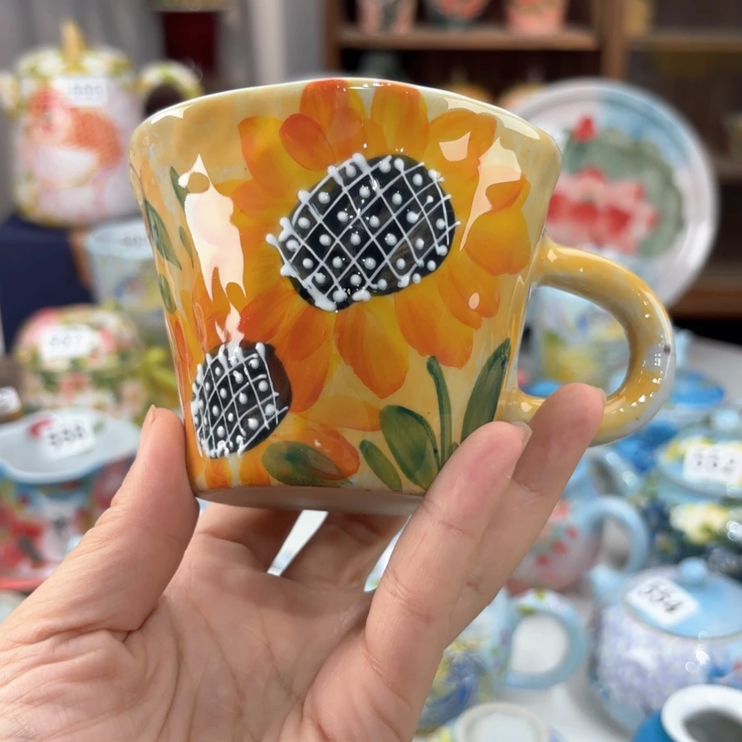 景德镇手绘高温釉下彩陶瓷茶具
