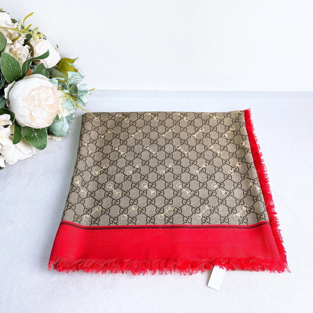 99新 GUCCI/古驰 围巾/135*135cm/Xsp33419