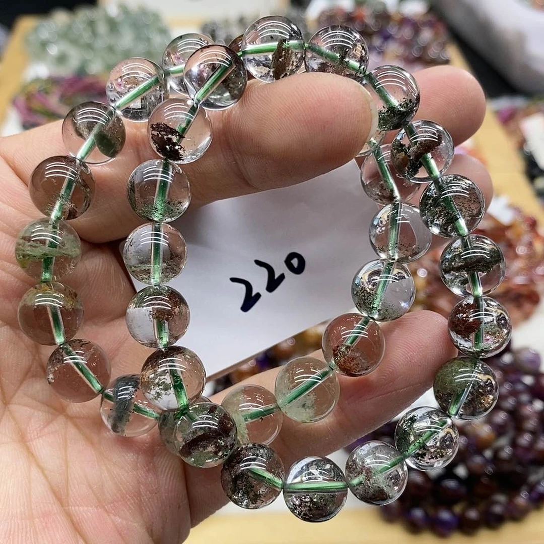 水晶手链未镶嵌多样性发货发一条