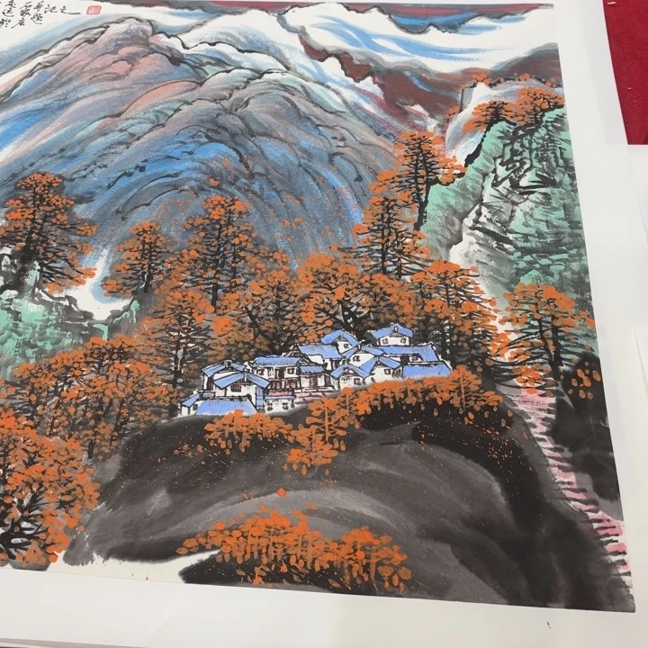 国画花鸟等多种鸟类的栖息