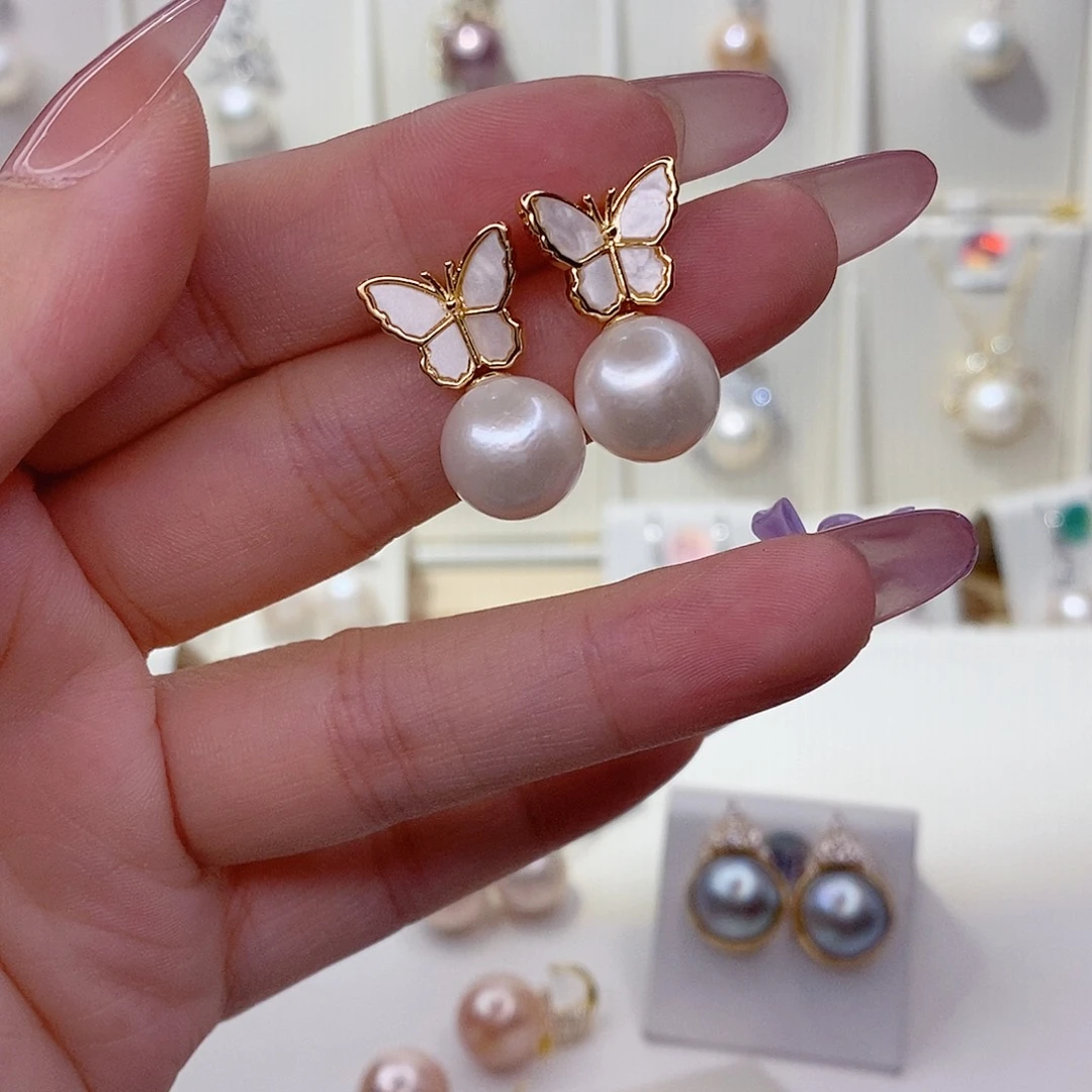 未镶嵌淡水珍珠耳饰