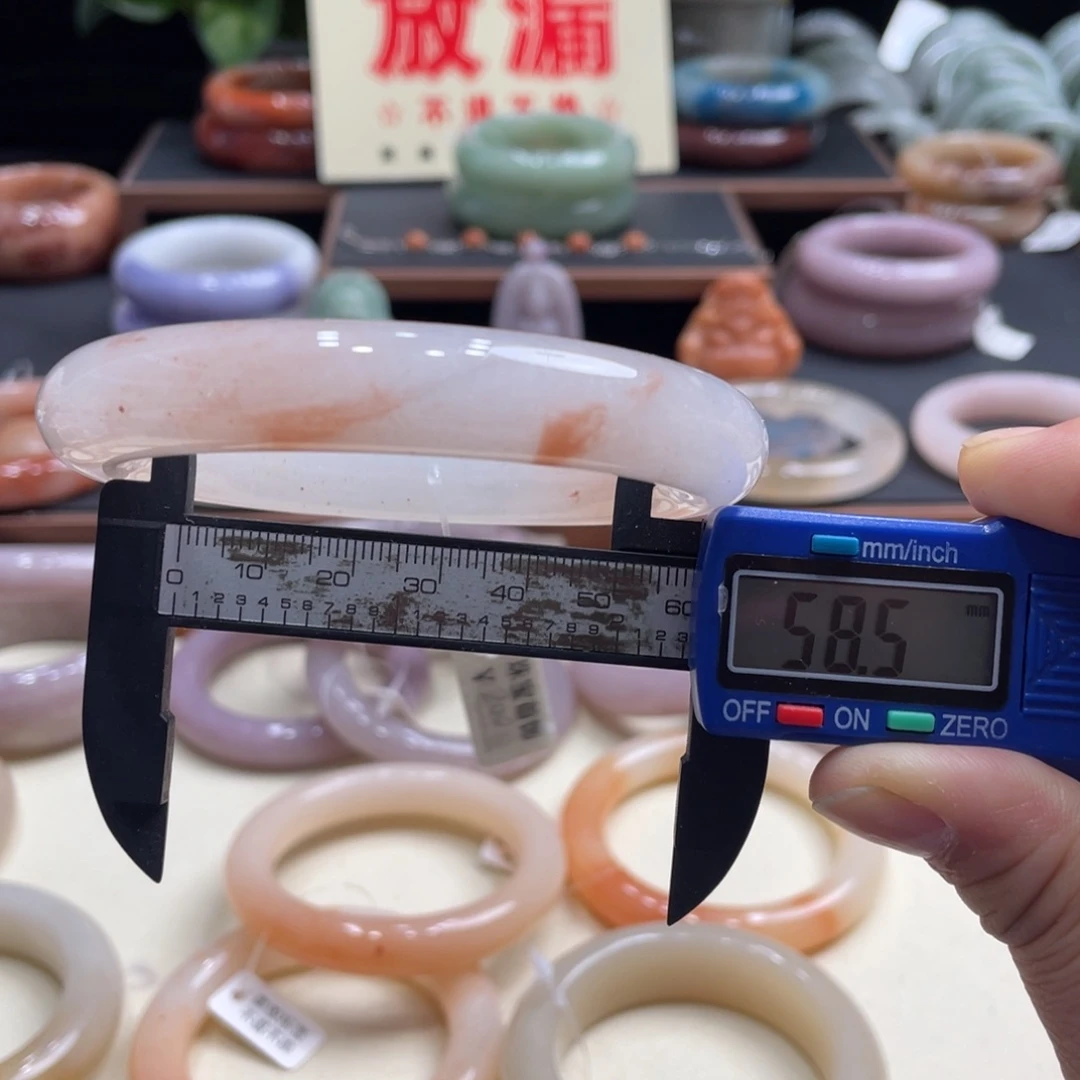 石英质玉手镯银S925镀金镶嵌