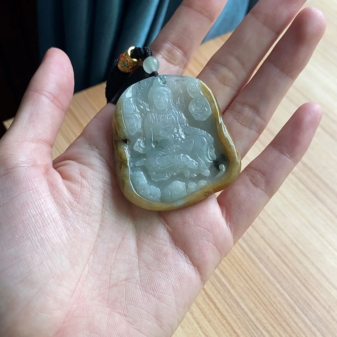 【闪购商品】颈饰未镶嵌翡翠灵**仔天然缅甸A货翡翠