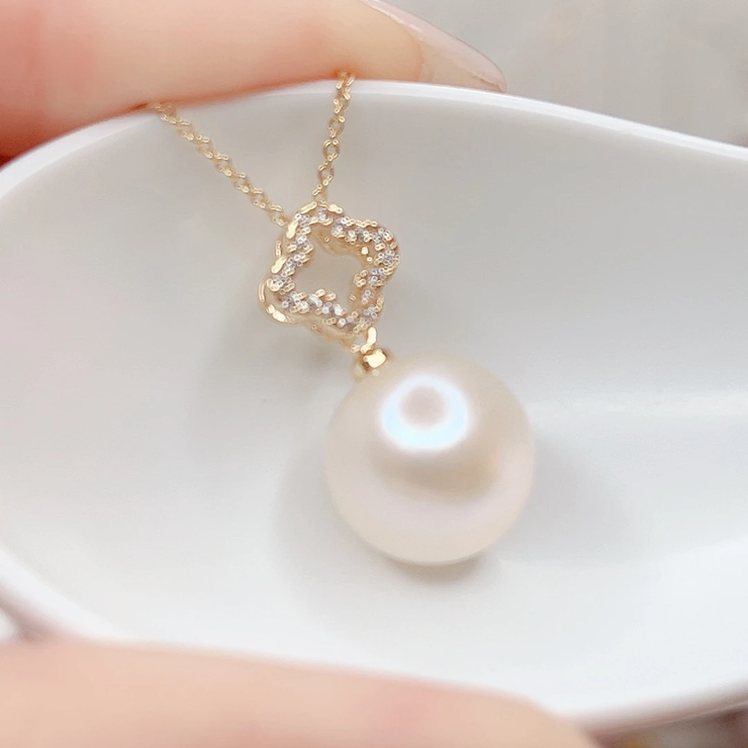 合金淡水珍珠吊坠(赠链)
