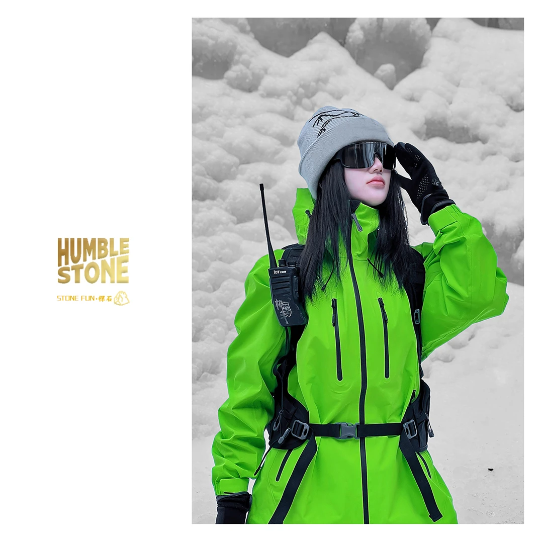 HUMBLE STONE 悍石 『一级硬壳冲锋衣』 情侣款连帽夹克外套66015