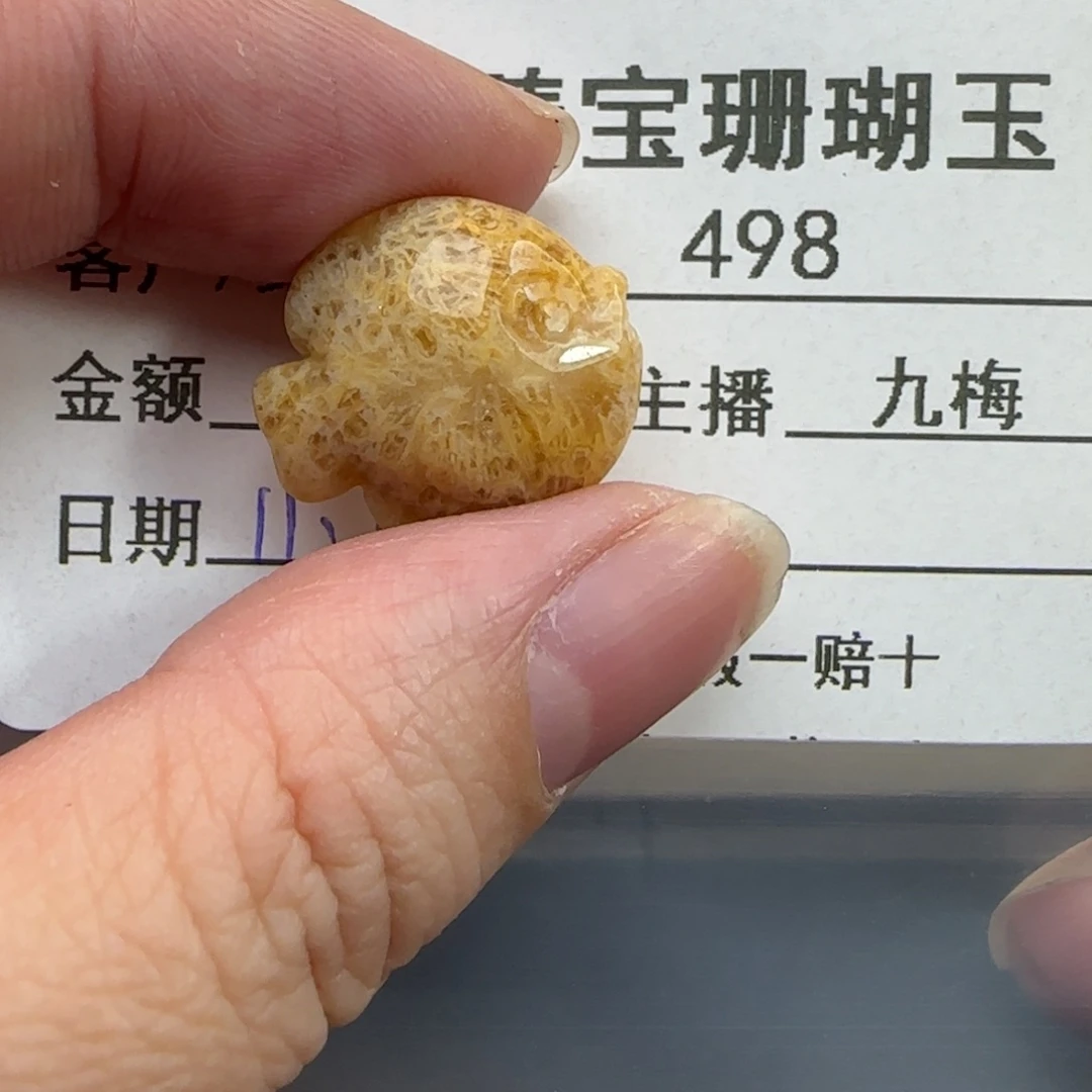 硅化珊瑚（珊瑚玉）未镶嵌吊坠(不含链)