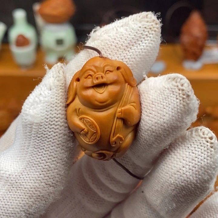 橄榄核吊坠工作室小八戒