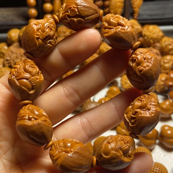 【闪购商品】橄榄核手串/手链包衣财神1.9