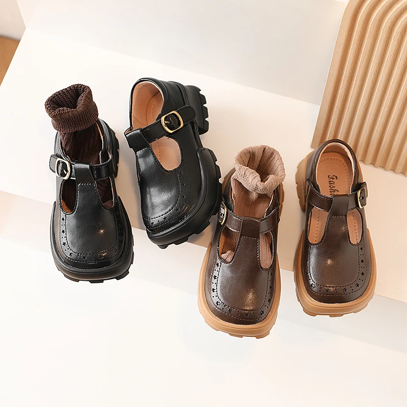 儿童韩版皮鞋女2022春季新款女童童鞋小女孩公主单鞋时尚2903