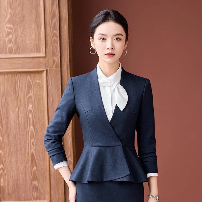 2025秋冬新款职业装女裙套装气质职场正装修身西服高管工作服