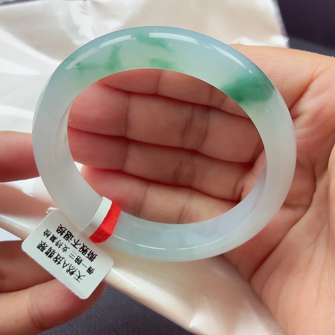 未镶嵌手镯翡翠天然缅甸A货翡翠（高货微瑕）