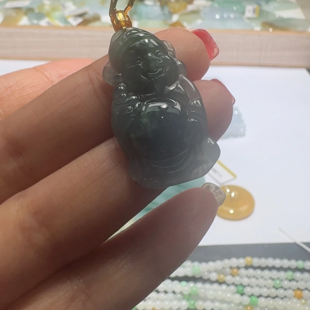 翡翠未镶嵌颈饰吊坠